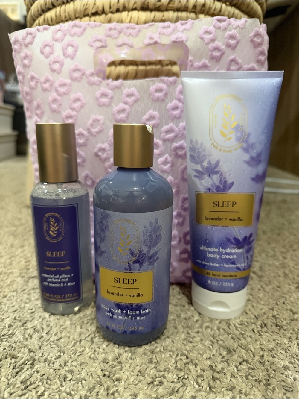 Bath & Body Works Aromatherapy Sleep Lavender Vanilla Set